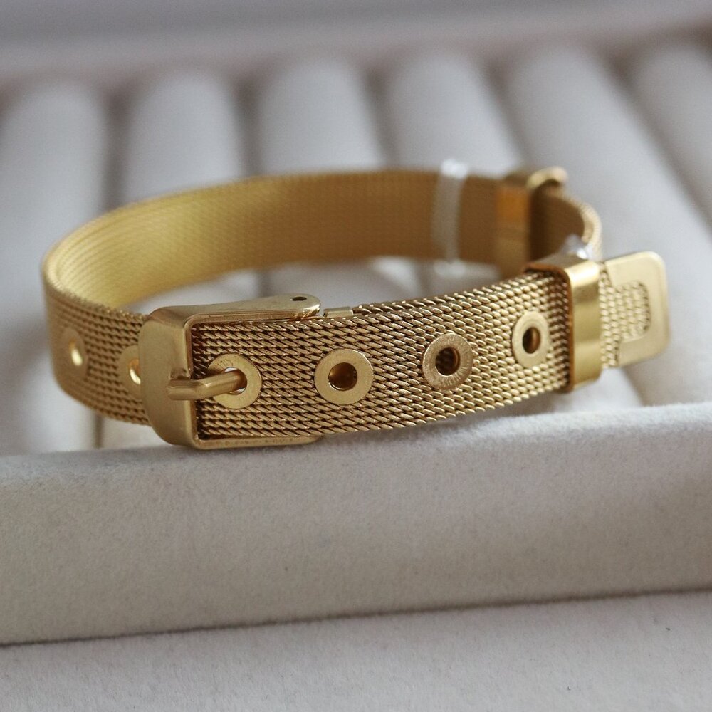 Belt Mesh Style Bracelet Stainless Steel